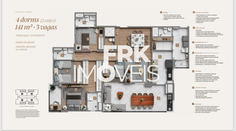 Imagem Apartamento com 3 Quartos à Venda, 141 m² em Vila Andrade - São Paulo Imagem Apartamento com 3 Quartos à Venda, 141 m² em Vila Andrade - São Paulo