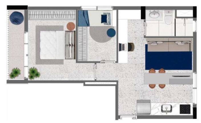Imagem Apartamento com 1 Quarto à Venda, 22 m² em Santa Cecília - São Paulo