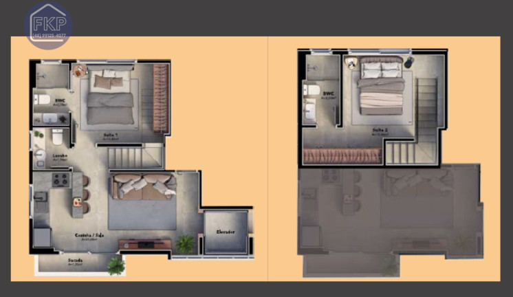 Imagem Apartamento com 2 Quartos à Venda, 68 m² em Jurerê Internacional - Florianópolis