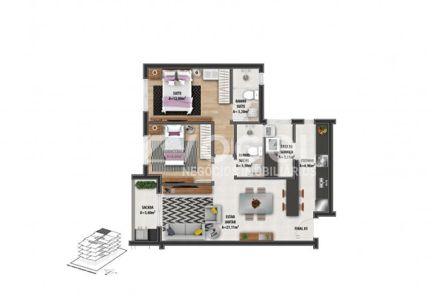 Imagem Apartamento com 2 Quartos à Venda, 85 m² em Rio Branco - Novo Hamburgo Imagem Apartamento com 2 Quartos à Venda, 85 m² em Rio Branco - Novo Hamburgo