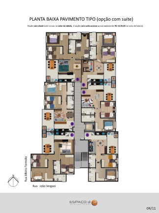 Imagem Apartamento com 2 Quartos à Venda, 55 m² em Cruzeiro - Caxias Do Sul