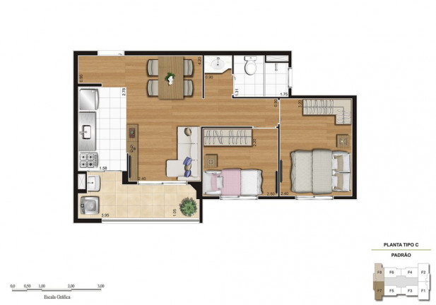 Imagem Apartamento com 2 Quartos à Venda, 55 m² em Vila Galvão - Guarulhos