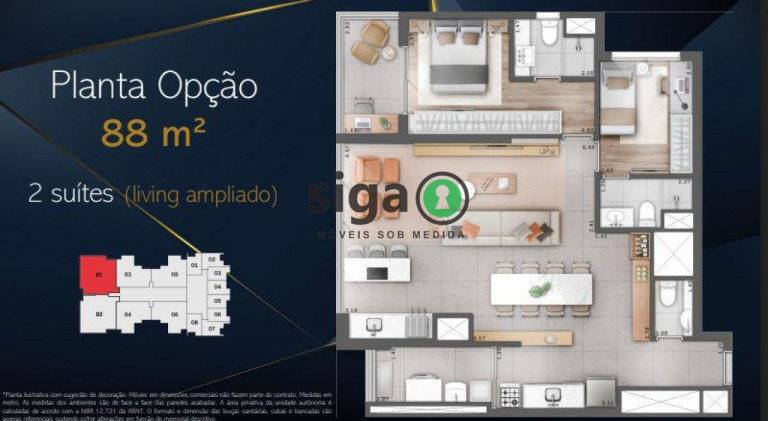 Imagem Apartamento com 3 Quartos à Venda, 88 m² em Vila Romana - São Paulo