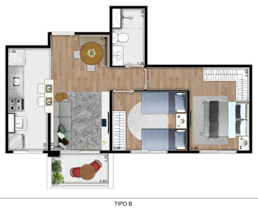 Imagem Apartamento com 2 Quartos à Venda, 49 m² em Penha - São Paulo