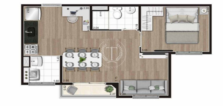 Imagem Apartamento com 2 Quartos à Venda, 32 m² em Terceira Divisão De Interlagos - São Paulo