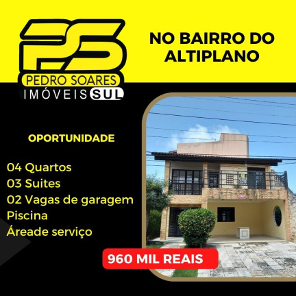 Casa com 4 Quartos à Venda, 320 m² em Altiplano Cabo Branco - João Pessoa
