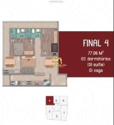 Imagem Apartamento com 1 Quarto à Venda, 49 m² em Balneário Flórida - Praia Grande Imagem Apartamento com 1 Quarto à Venda, 49 m² em Balneário Flórida - Praia Grande