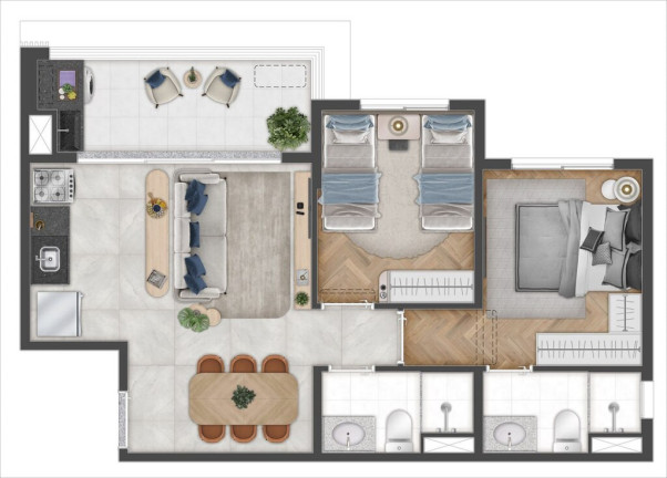 Imagem Apartamento com 2 Quartos à Venda, 47 m² em Ipiranga - São Paulo Imagem Apartamento com 2 Quartos à Venda, 47 m² em Ipiranga - São Paulo