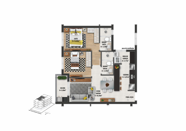Imagem Apartamento com 2 Quartos à Venda, 69 m² em Rio Branco - Novo Hamburgo Imagem Apartamento com 2 Quartos à Venda, 69 m² em Rio Branco - Novo Hamburgo