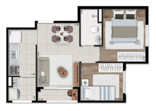 Imagem Apartamento com 2 Quartos à Venda, 39 m² em Itaquera - São Paulo Imagem Apartamento com 2 Quartos à Venda, 39 m² em Itaquera - São Paulo