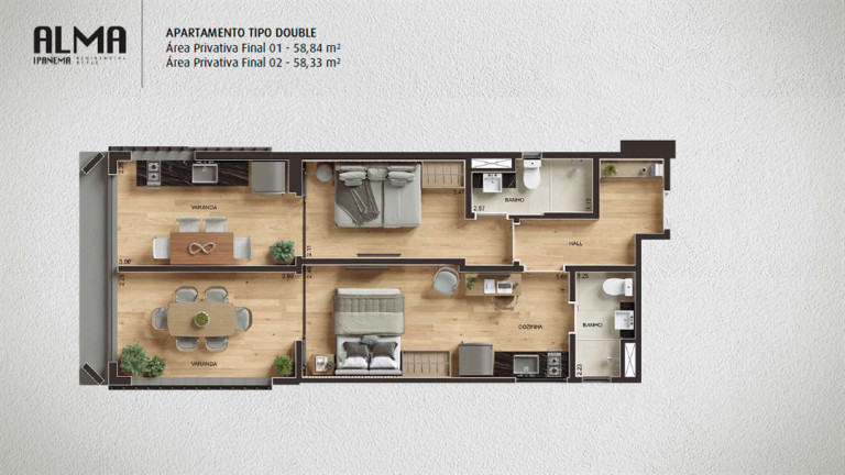 Imagem Studio com 1 Quarto à Venda, 58 m² em Ipanema - Rio De Janeiro