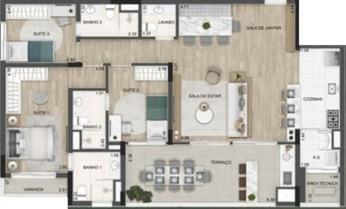 Imagem Apartamento com 4 Quartos à Venda, 172 m² em Granja Viana - Cotia Imagem Apartamento com 4 Quartos à Venda, 172 m² em Granja Viana - Cotia