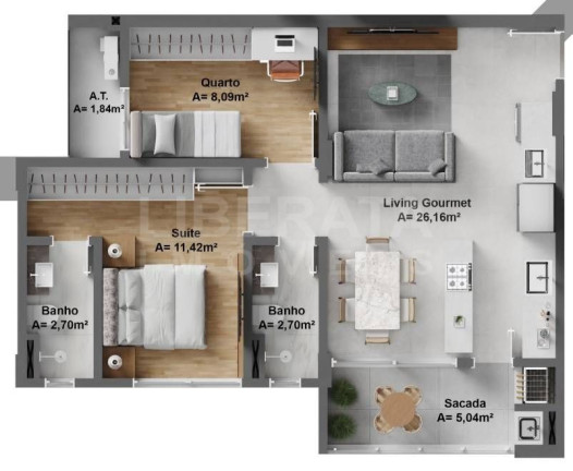 Imagem Apartamento com 2 Quartos à Venda, 69 m² em São Judas - Itajaí Imagem Apartamento com 2 Quartos à Venda, 69 m² em São Judas - Itajaí