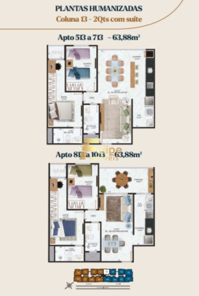 Imagem Imóvel com 2 Quartos à Venda, 64 m² em Jardim Camburi - Vitória Imagem Imóvel com 2 Quartos à Venda, 64 m² em Jardim Camburi - Vitória