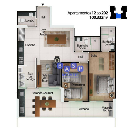 Imagem Apartamento com 2 Quartos à Venda, 100 m² em Centro - Mongaguá