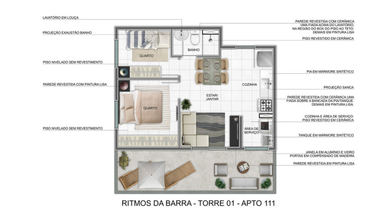 Imagem Imóvel com 2 Quartos à Venda, 35 m² em Várzea Da Barra Funda - São Paulo