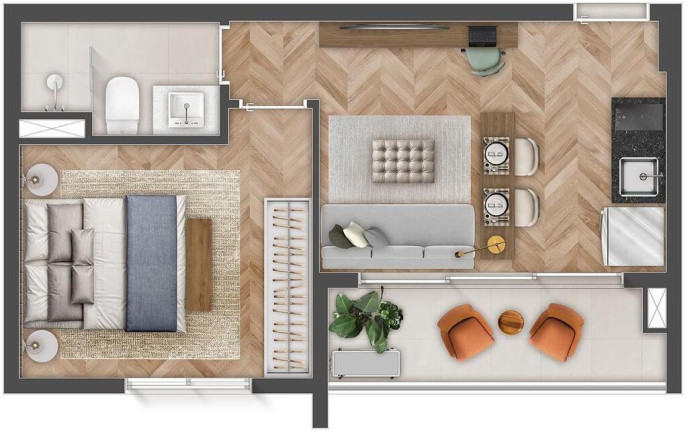 Imagem Apartamento com 1 Quarto à Venda, 34 m² em Aclimação - São Paulo Imagem Apartamento com 1 Quarto à Venda, 34 m² em Aclimação - São Paulo