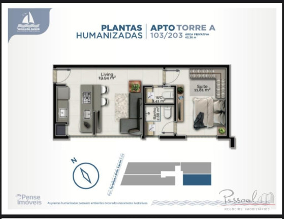 Imagem Apartamento com 1 Quarto à Venda, 43 m² em Jurerê - Florianópolis Imagem Apartamento com 1 Quarto à Venda, 43 m² em Jurerê - Florianópolis