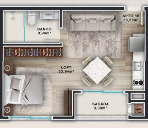 Imagem Apartamento com 1 Quarto à Venda, 35 m² em Bombas - Bombinhas Imagem Apartamento com 1 Quarto à Venda, 35 m² em Bombas - Bombinhas