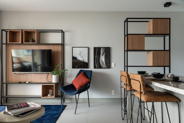 Imagem Apartamento com 1 Quarto para Alugar, 42 m² em Campo Belo - São Paulo