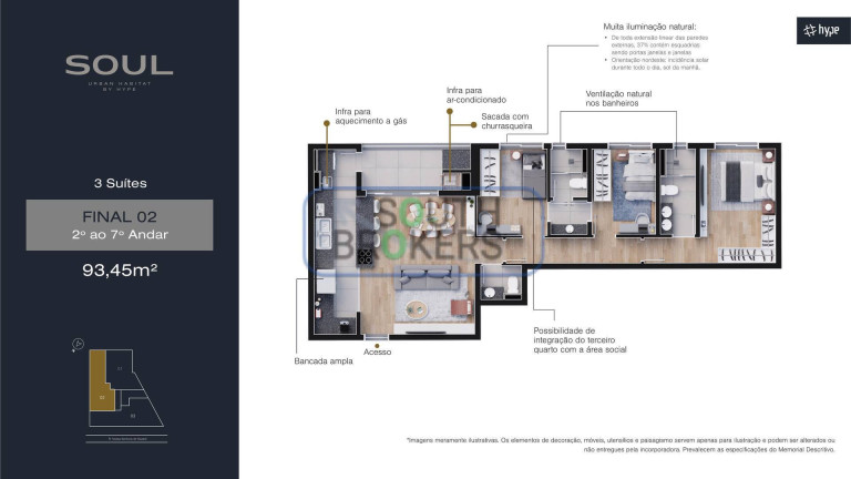 Imagem Apartamento com 3 Quartos à Venda, 89 m² em Boa Vista - Curitiba Imagem Apartamento com 3 Quartos à Venda, 89 m² em Boa Vista - Curitiba