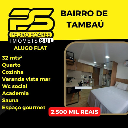 Apartamento com 1 Quarto para Alugar, 32 m² em Tambaú - João Pessoa