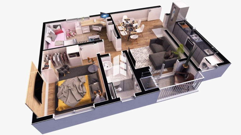 Imagem Apartamento com 2 Quartos à Venda, 57 m² em Menino Jesus - Santa Maria Imagem Apartamento com 2 Quartos à Venda, 57 m² em Menino Jesus - Santa Maria