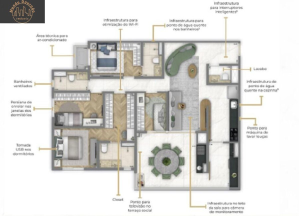 Imagem Apartamento com 4 Quartos à Venda, 126 m² em Jardim - Santo André Imagem Apartamento com 4 Quartos à Venda, 126 m² em Jardim - Santo André