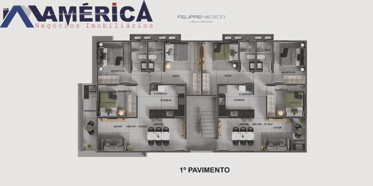 Imagem Imóvel com 3 Quartos à Venda, 70 m² em Bancários - João Pessoa