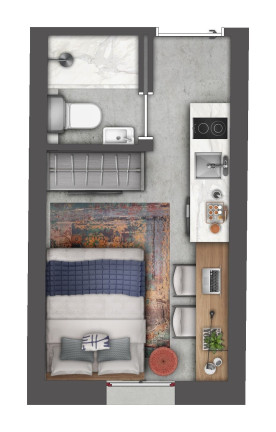 Imagem Apartamento com 1 Quarto à Venda, 33 m² em Floresta - Porto Alegre Imagem Apartamento com 1 Quarto à Venda, 33 m² em Floresta - Porto Alegre