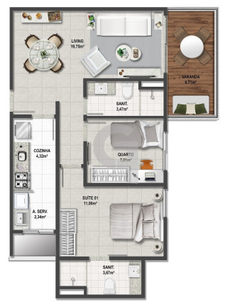 Imagem Apartamento com 1 Quarto à Venda, 50 m² em Caminho Das árvores - Salvador Imagem Apartamento com 1 Quarto à Venda, 50 m² em Caminho Das árvores - Salvador