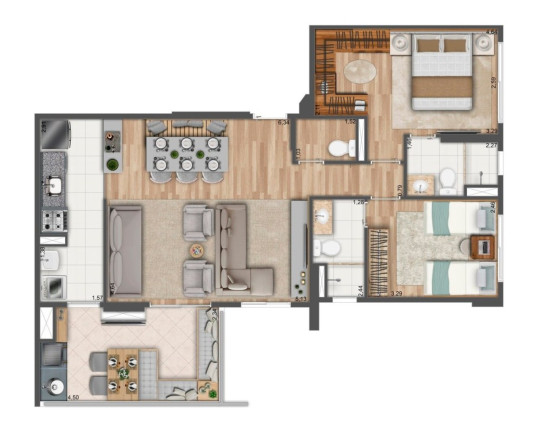 Imagem Imóvel com 3 Quartos à Venda, 81 m² em Morumbi - São Paulo