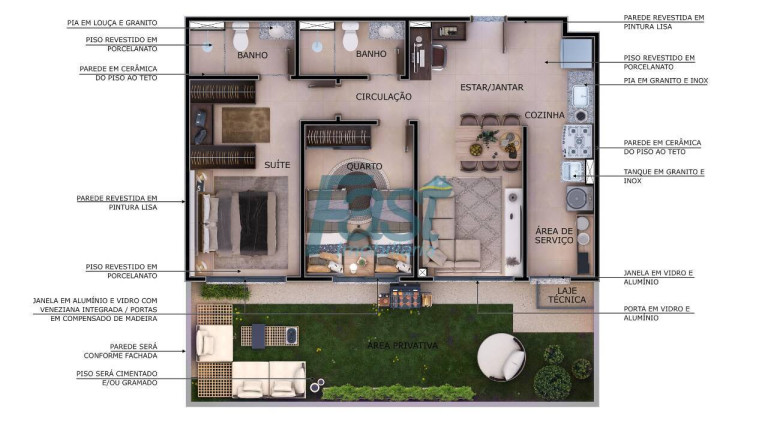 Imagem Apartamento com 2 Quartos à Venda, 50 m² em Despraiado - Cuiabá
