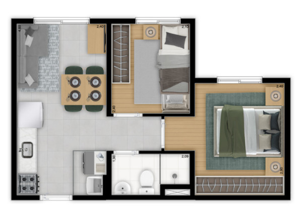 Imagem Apartamento com 2 Quartos à Venda, 31 m² em Jardim Ubirajara (zona Sul) - São Paulo Imagem Apartamento com 2 Quartos à Venda, 31 m² em Jardim Ubirajara (zona Sul) - São Paulo