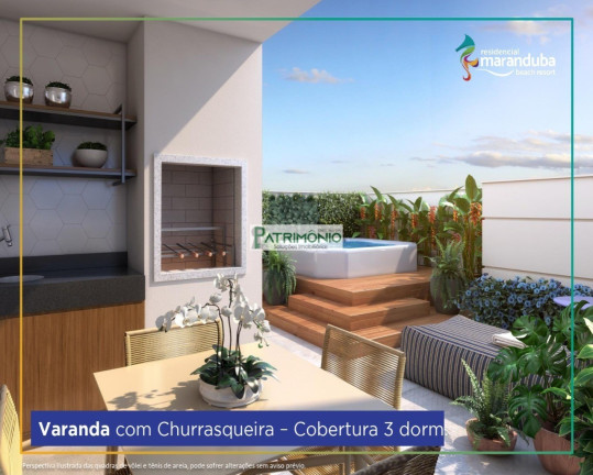 Imagem Imóvel com 2 Quartos à Venda, 72 m² em Residencial Maranduba Beach Resort - Ubatuba Imagem Imóvel com 2 Quartos à Venda, 72 m² em Residencial Maranduba Beach Resort - Ubatuba
