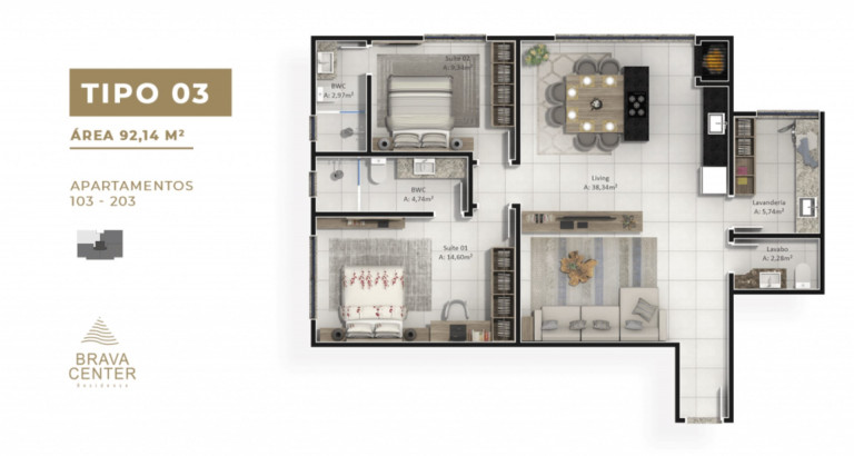 Imagem Imóvel com 2 Quartos à Venda, 90 m² em Praia Brava De Itajaí - Itajaí Imagem Imóvel com 2 Quartos à Venda, 90 m² em Praia Brava De Itajaí - Itajaí
