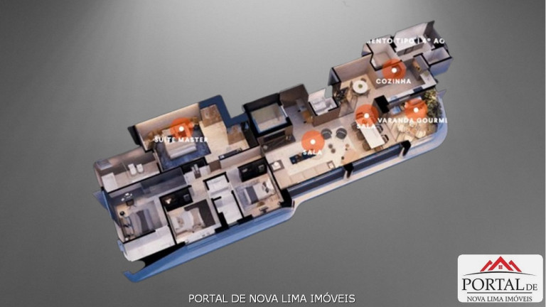 Imagem Apartamento com 4 Quartos à Venda, 182 m² em Gutierrez - Belo Horizonte Imagem Apartamento com 4 Quartos à Venda, 182 m² em Gutierrez - Belo Horizonte