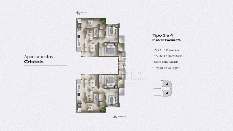 Imagem Apartamento com 2 Quartos à Venda, 78 m² em Praia Brava - Itajaí