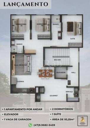 Apartamento com 3 Quartos à Venda, 93 m² em Balneário Piçarras