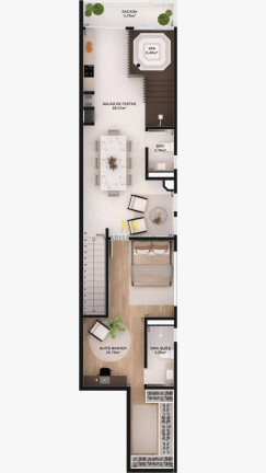Imagem Apartamento com 3 Quartos à Venda, 76 m² em Centro - Pinhais
