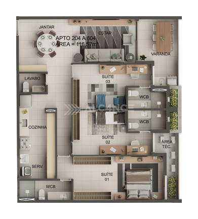 Imagem Apartamento com 3 Quartos à Venda, 77 m² em Jardim Oceania - João Pessoa Imagem Apartamento com 3 Quartos à Venda, 77 m² em Jardim Oceania - João Pessoa