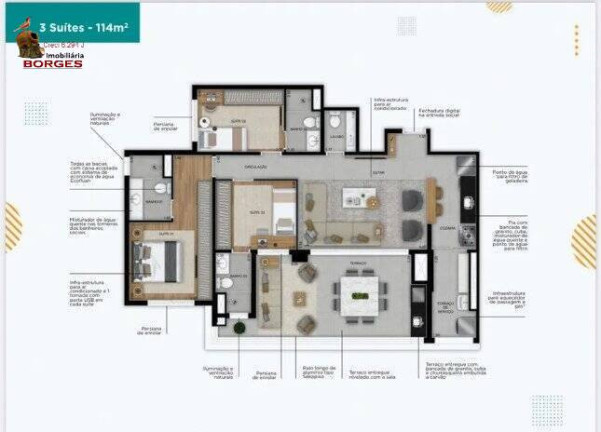 Imagem Apartamento com 3 Quartos à Venda, 114 m² em Jardim Prudência - São Paulo