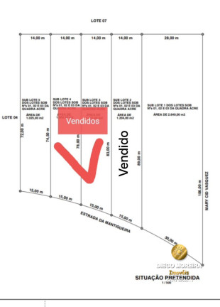 Terreno à Venda, 1.025 m² em Jardim Estância Brasil - Atibaia