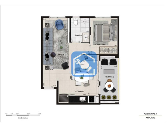 Foto do imóvel Apartamento com 2 Quartos à Venda, 52 m² em Campos Elíseos - São Paulo