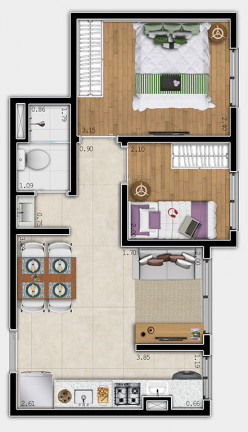 Imagem Apartamento com 2 Quartos à Venda, 40 m² em Jardim Las Vegas - Guarulhos Imagem Apartamento com 2 Quartos à Venda, 40 m² em Jardim Las Vegas - Guarulhos