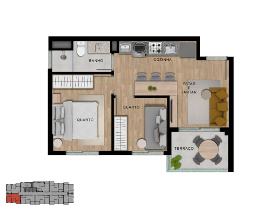 Imagem Apartamento com 2 Quartos à Venda, 47 m² em Vila Sônia - São Paulo Imagem Apartamento com 2 Quartos à Venda, 47 m² em Vila Sônia - São Paulo