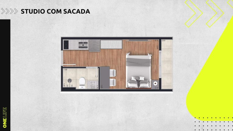 Imagem Apartamento com 1 Quarto à Venda, 20 m² em água Verde - Curitiba