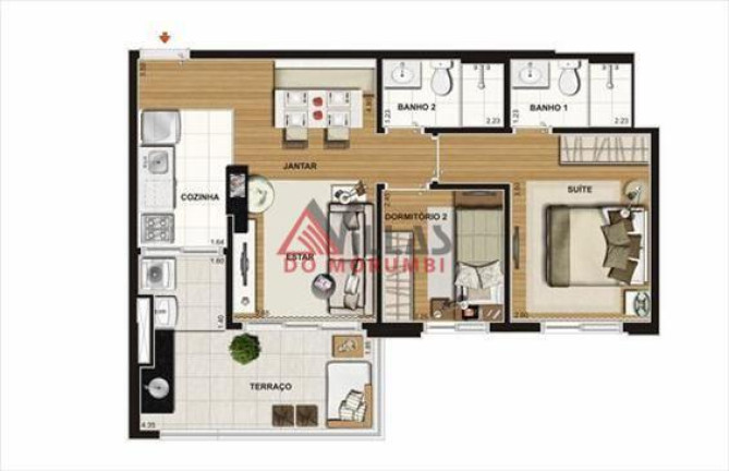 Imagem Apartamento com 2 Quartos à Venda, 60 m² em Vila Andrade - São Paulo