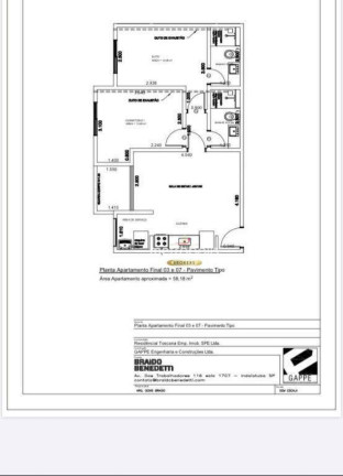 Imagem Apartamento com 2 Quartos à Venda, 58 m² em Osvaldo Cruz - São Caetano Do Sul