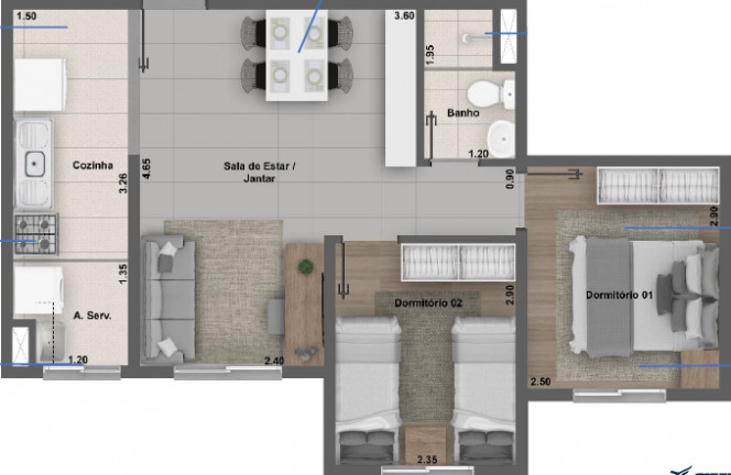 Imagem Apartamento com 1 Quarto à Venda, 38 m² em Cidade Nova São Miguel - São Paulo
